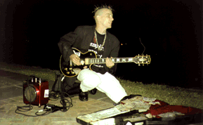 Reagen and his guitar